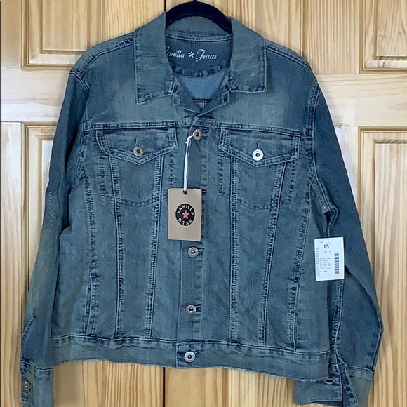 Vanilla Star Jackets & Blazers - NWT VANILLA STAR JEANS JACKET WITH EMBROIDERY